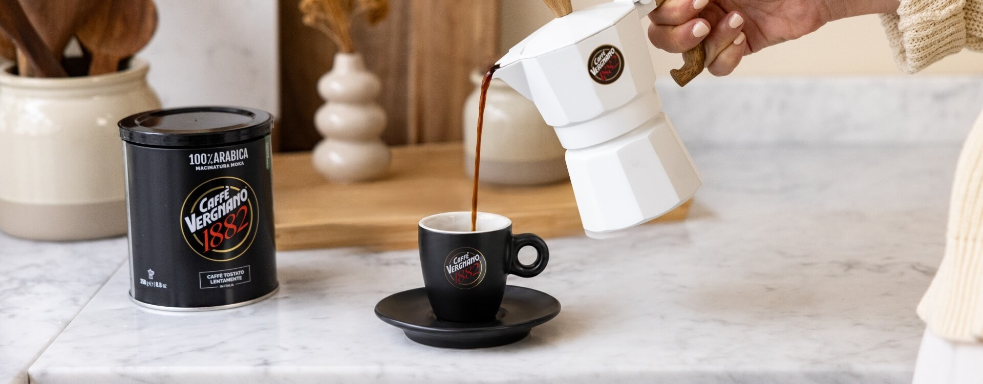 vergnano-moka-e-tazzine-moka-set-mit-espressotassen image 2
