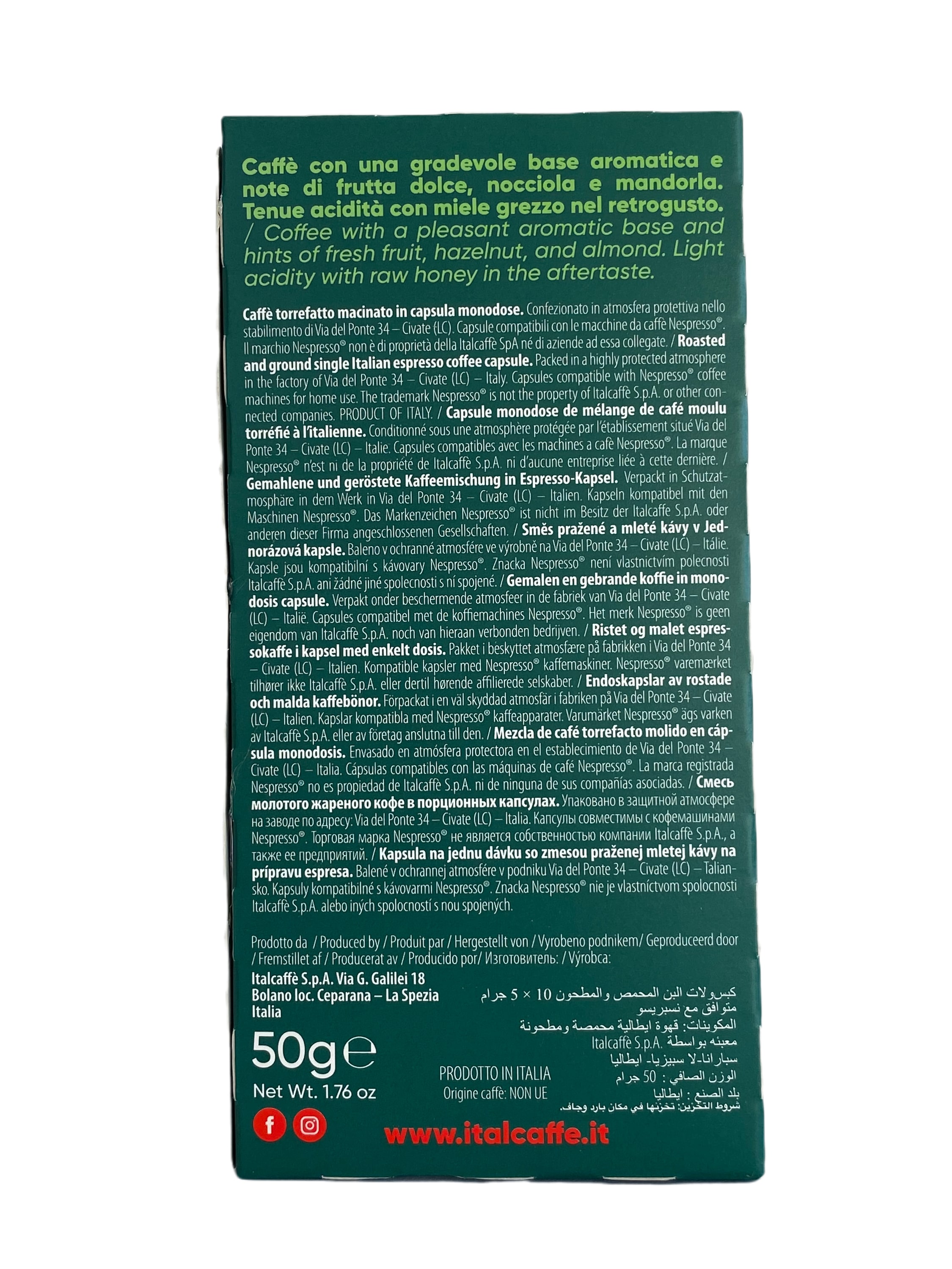 italcaff-tanzania-arabica-espresso-kapseln-100-nespresso-kompatible-aluminiumkap image 5
