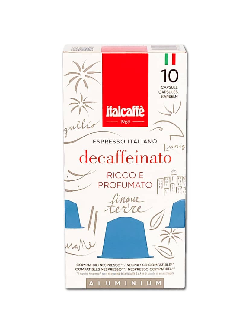 italcaff-decaffeinato-nespresso-kompatible-kaffeekapseln-100-alu-kapseln image 1