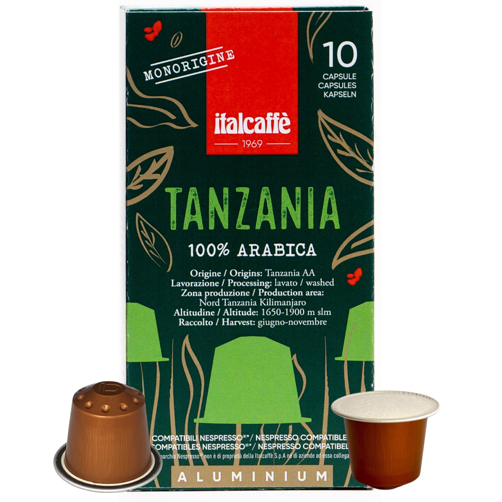 italcaff-tanzania-arabica-espresso-kapseln-100-nespresso-kompatible-aluminiumkap image 2