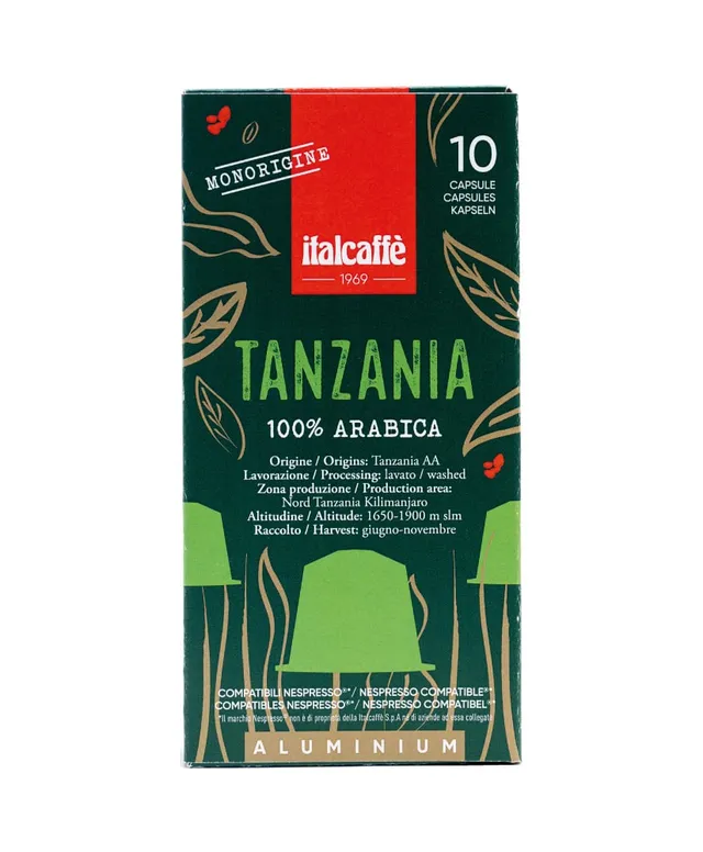 italcaff-tanzania-arabica-espresso-kapseln-100-nespresso-kompatible-aluminiumkap image 1