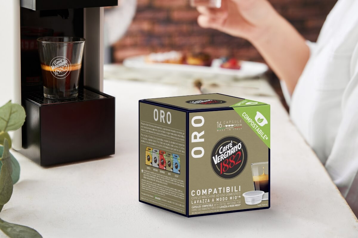 caff-vergnano-oro-arabica-16-kompostierbare-kapseln-f-r-lavazza-a-modo-mio image 4