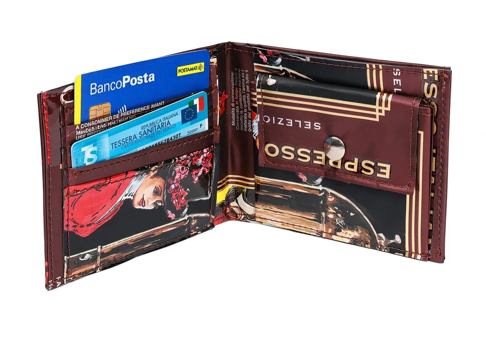 new-york-portafoglio-herren-geldb-rse-aus-kaffeeverpackung-made-in-italy image 1