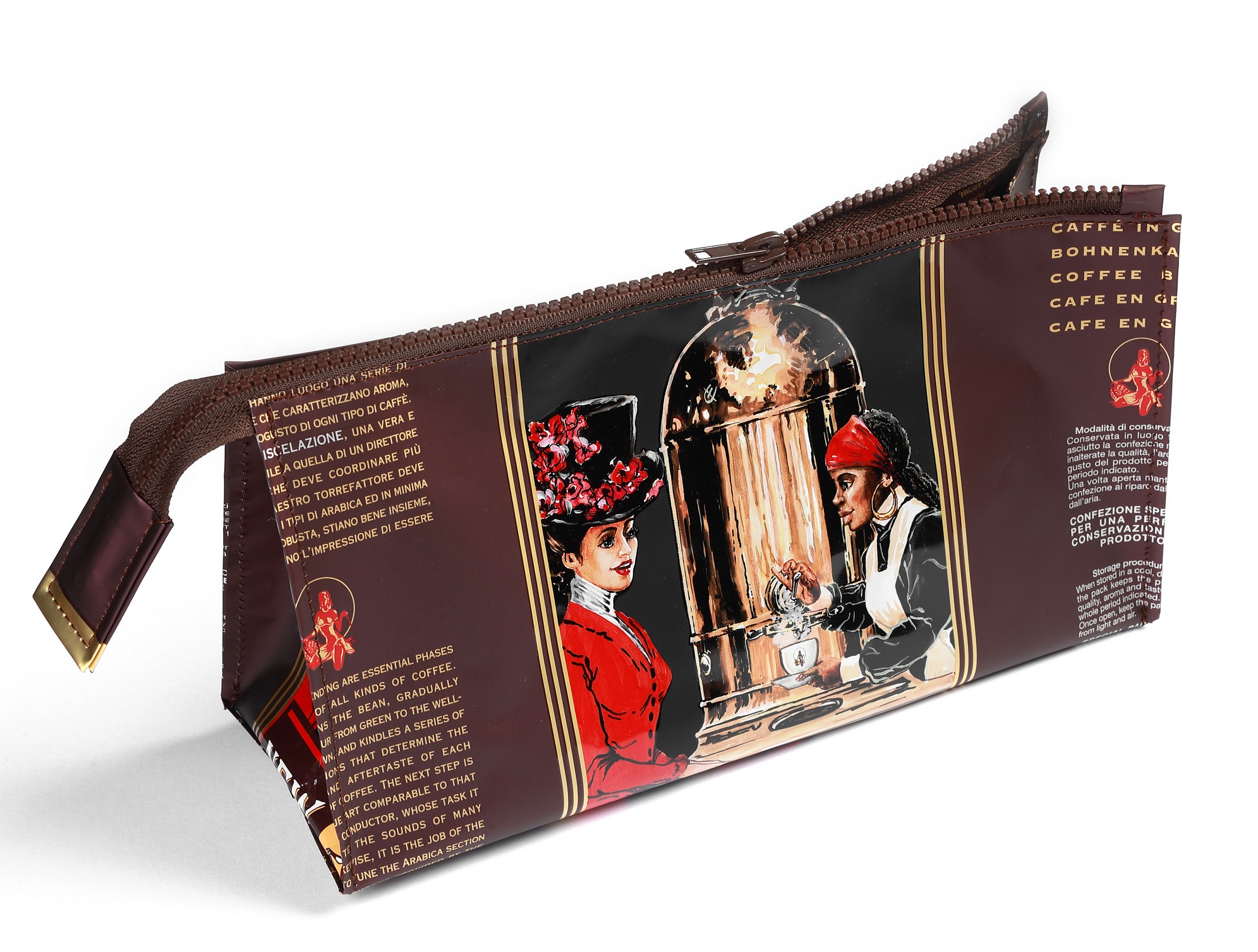 caff-new-york-pochette-clutch-aus-kaffeeverpackung image 1