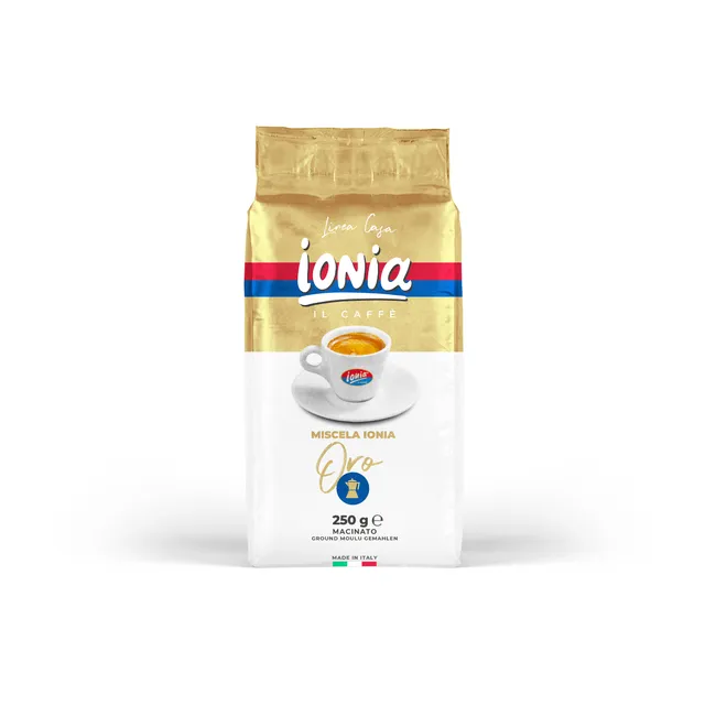 ionia-caff-oro-gemahlen-linea-casa-250-g image 1