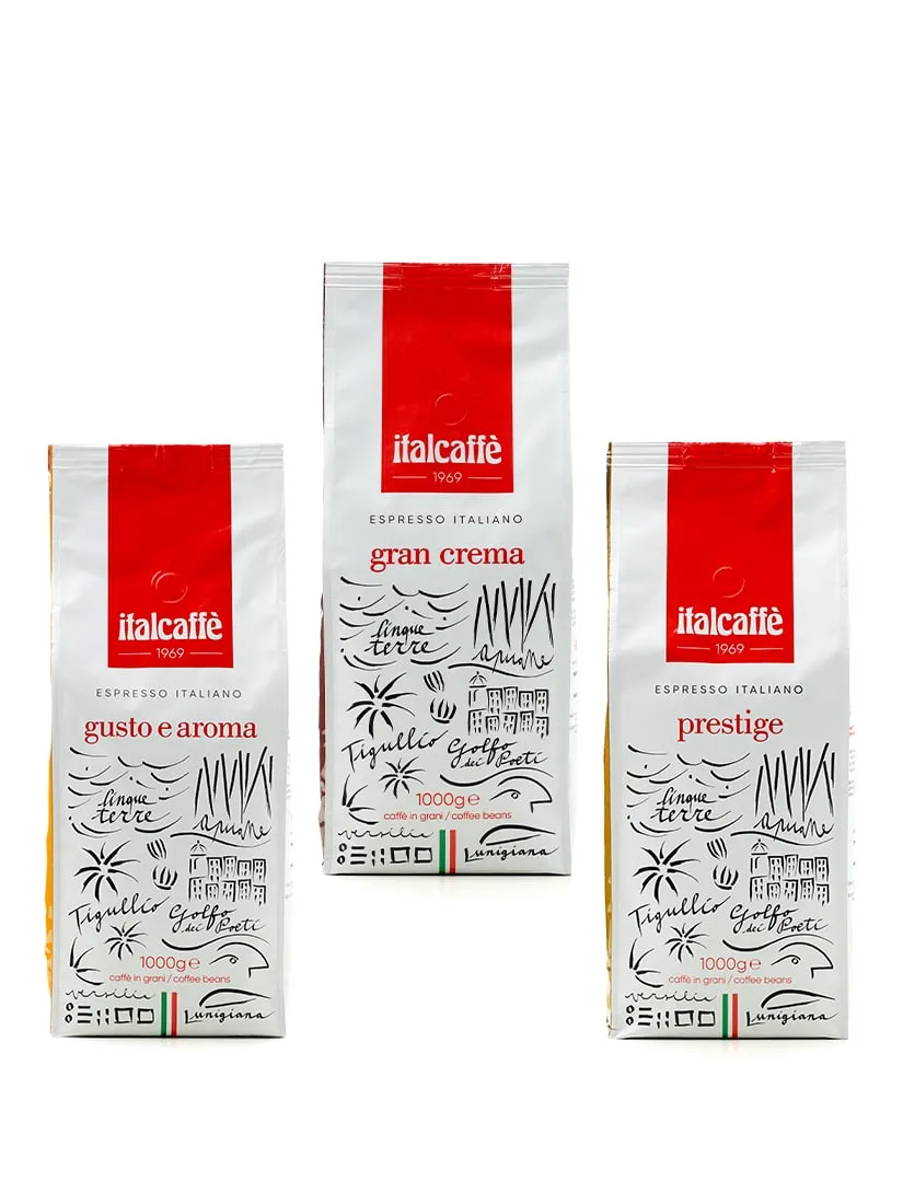 italcaff-tris-super-bar-espressobohnen-3-x-1-kg image 1