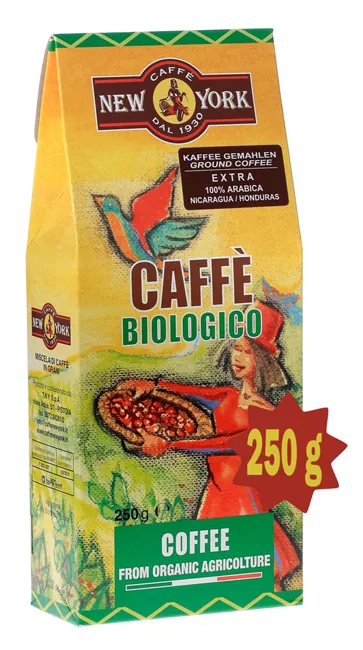 new-york-caff-biologico-extra-gemahlen-moka-250g image 1
