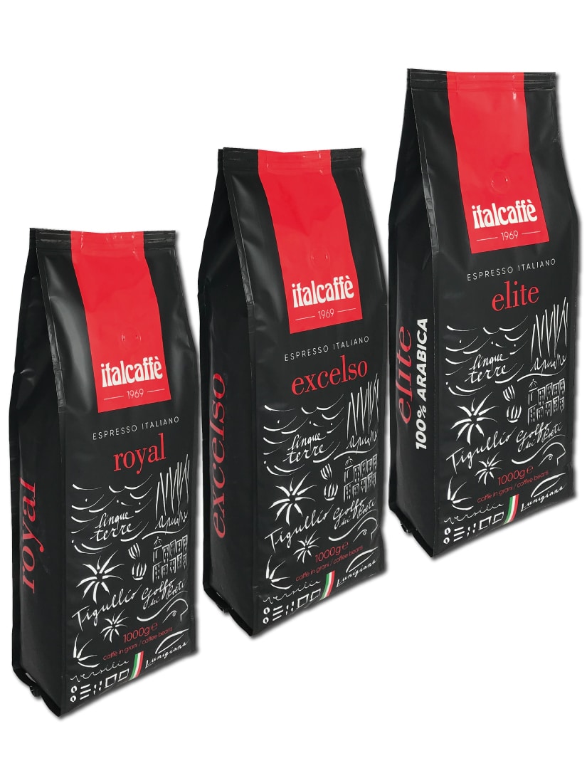 italcaff-tris-top-bar-espressobohnen-3-x-1-kg image 1