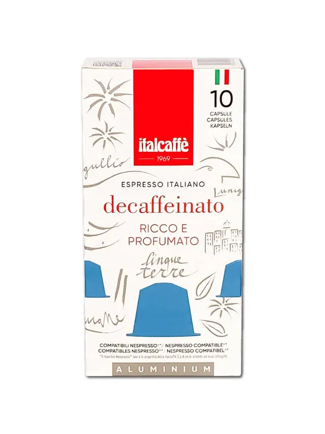italcaff-decaffeinato-nespresso-kompatible-kaffeekapseln-100-alu-kapseln image 1