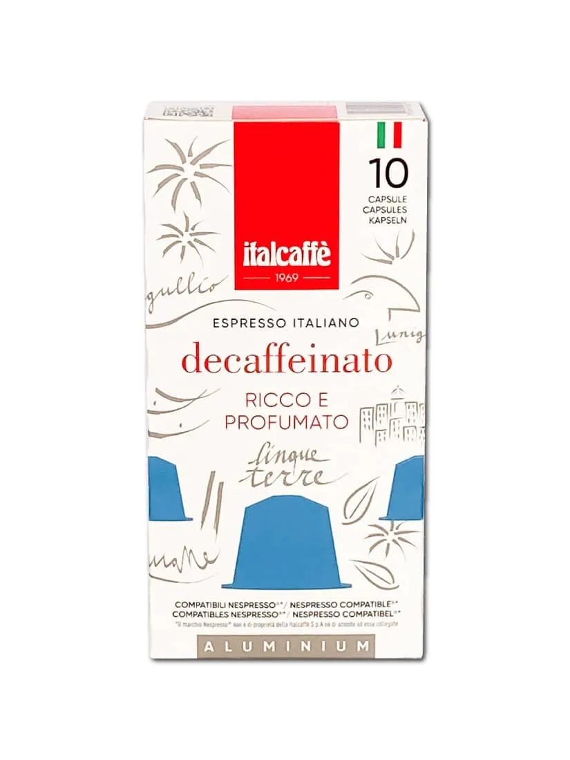 italcaff-decaffeinato-nespresso-kompatible-kaffeekapseln-100-alu-kapseln image 1